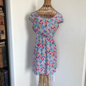 Geometric Print Dress